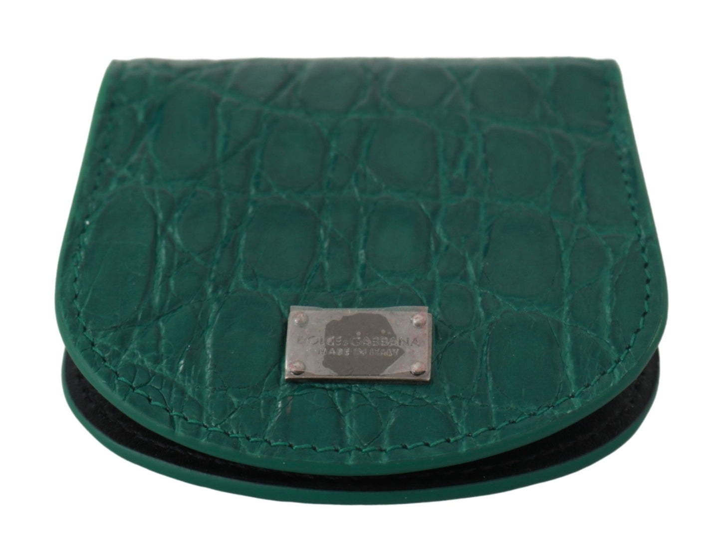 Dolce & Gabbana Green Exotic Skins Case Holder Portafoglio