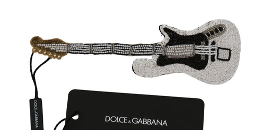Dolce & Gabbana Gold en laiton de guitare perlée Broche accessoire
