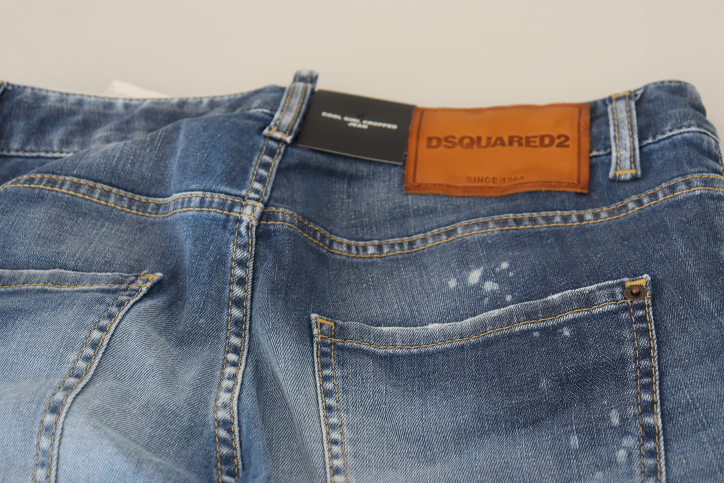 Dsquared ² cotone blu a basso contenuto di jeans di jeans da ragazza fresca