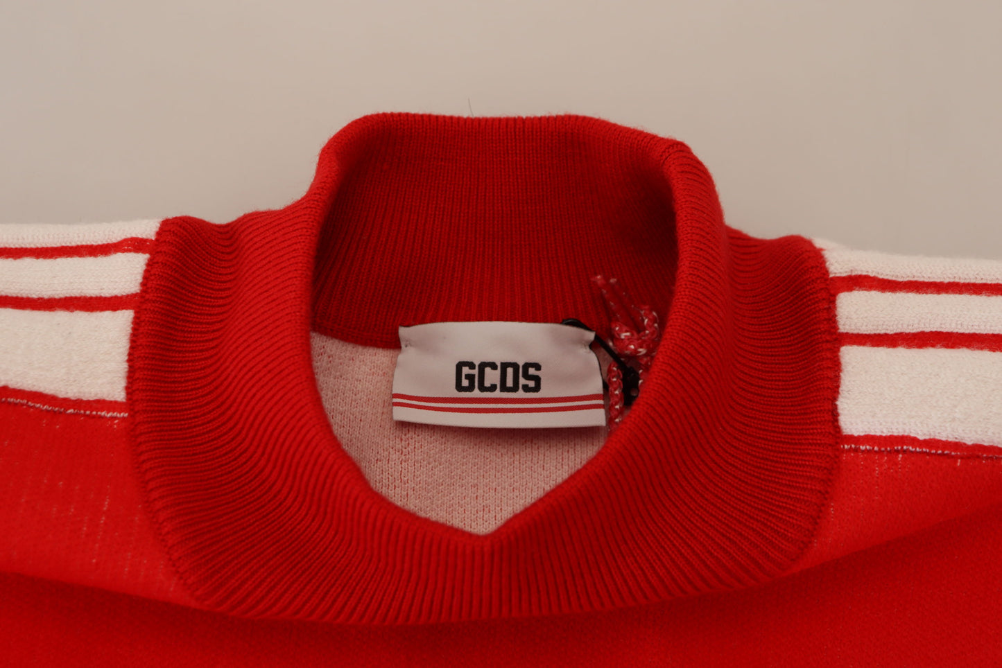 GCDS Red Wool Logo Stampato Equipa