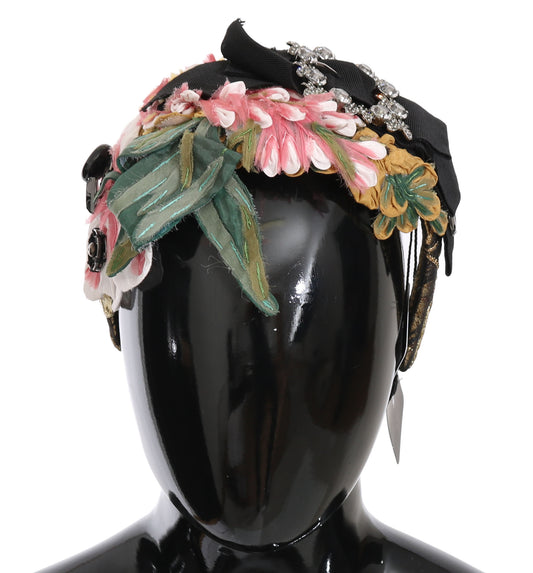 Dolce & Gabbana Multicolor Tiara Blumenkristallschleibendem Stirnband