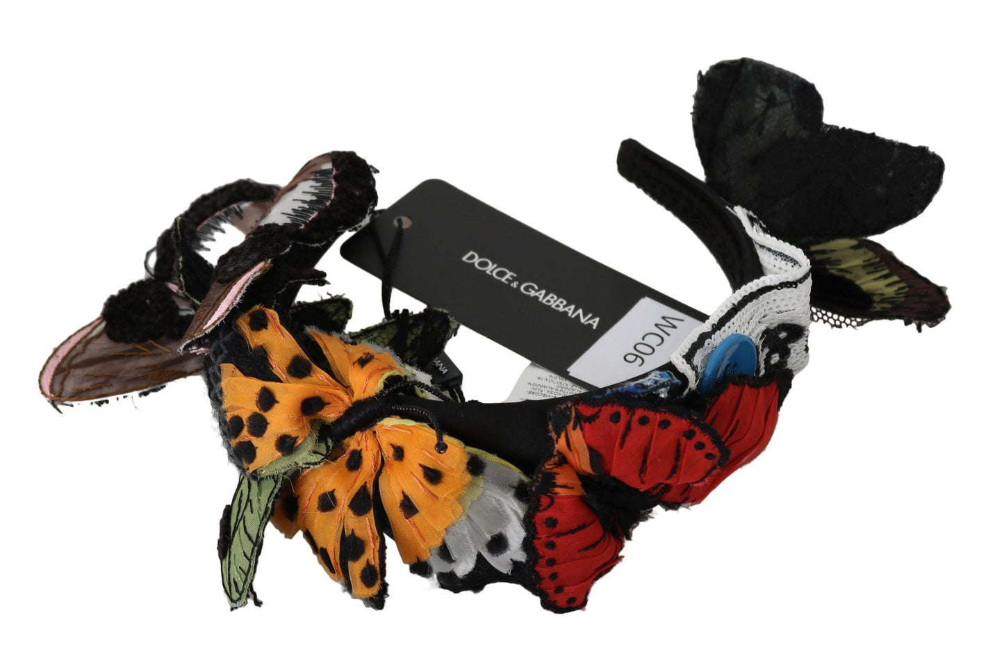 Dolce & Gabbana Tiara Floral Butterfly Paiuglia Diadem Headband