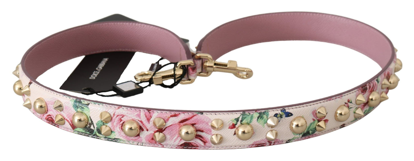 Dolce & Gabbana Pink Floral in pelle floreale Scatta accessoria