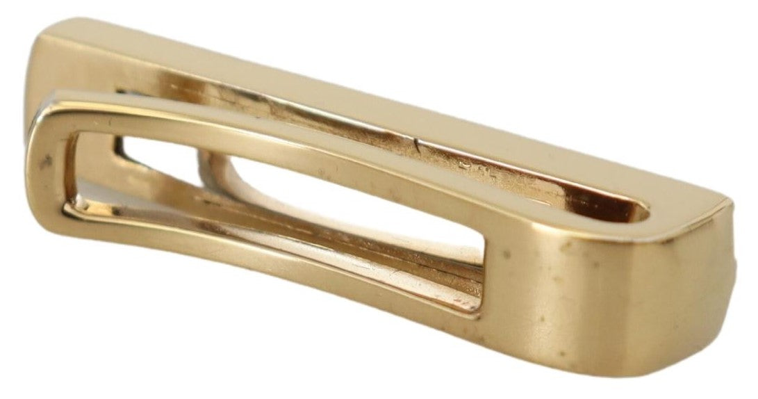 Dolce & Gabbana Gold Silver Brass Logo Men clip