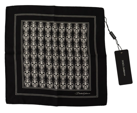 Dolce & Gabbana Black Imprimé mouchoir carré