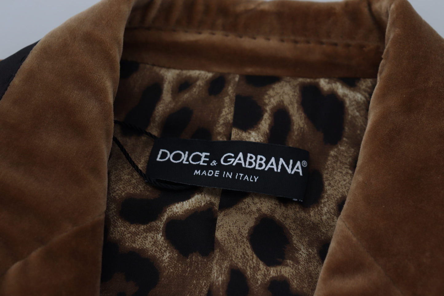 Dolce & Gabbana Brown Double Breasted Blazer -Baumwolljacke