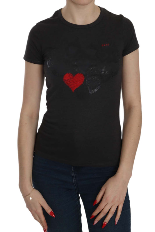Exte Black Hearts Imprimez la chemise de chemise décontractée à manches courtes