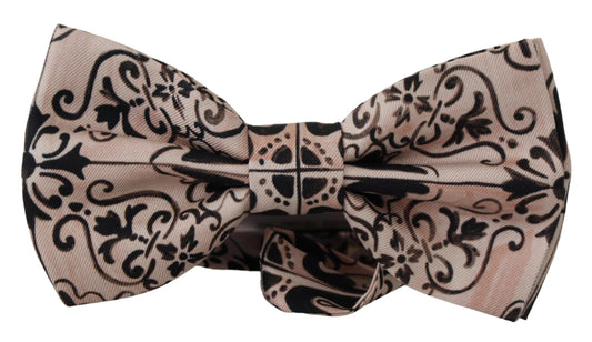 Dolce & Gabbana Elegant Multicolor Silk Bow Tie