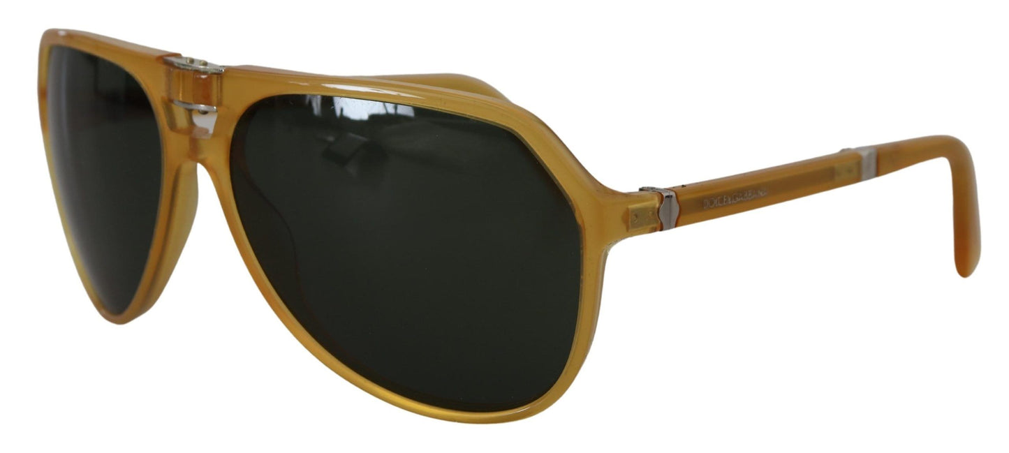 Dolce & Gabbana Yellow Acetato Black Lens Aviator DG4196 Occhiali da sole