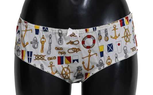 Dolce & Gabbana sous-vêtements Sailor Print Silk Bottoms