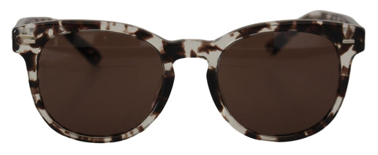 Dolce & Gabbana Brown Havanna Rahmen runde Linsen Frauen DG4254F Sonnenbrille