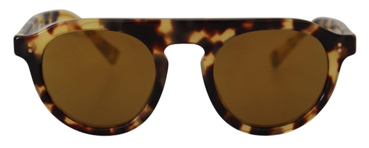 Dolce & Gabbana Brown Tortoise Oval Full Rim Shades DG4306F Sonnenbrille