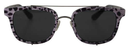 Dolce & Gabbana Purple Leopard Metal Cadre Femmes Femmes DG2175 Lunettes de soleil