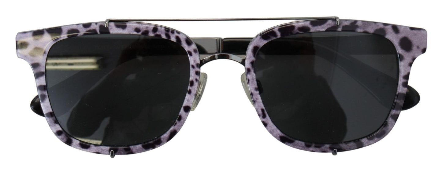 Dolce & Gabbana Purple Leopard Metal Frame Women Shades DG2175 Occhiali da sole DG2175