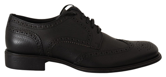 Dolce & Gabbana in pelle nera Oxford Wingtip Dressing Shoes