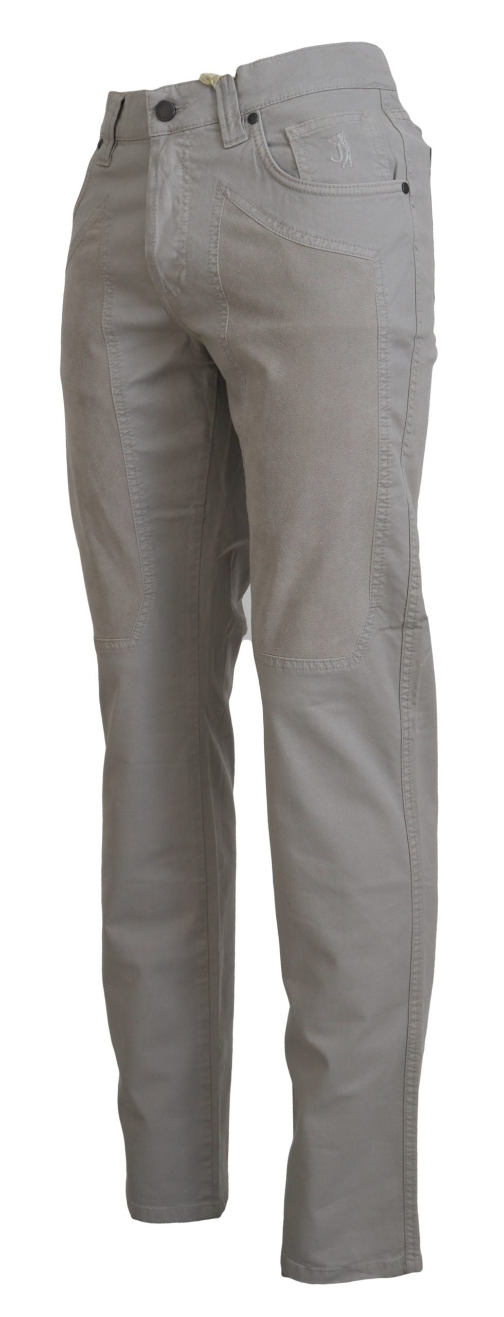 Pantaloni casuali in cotone grigio jeckerson