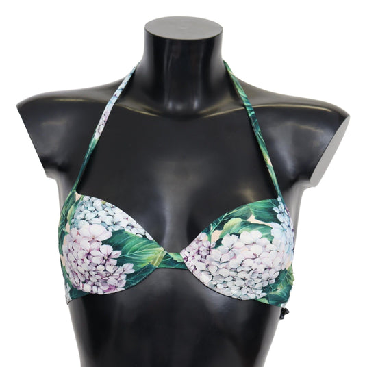 Dolce & Gabbana Multicolor Floral Imprimerie de la plage de plage Bikini Tops