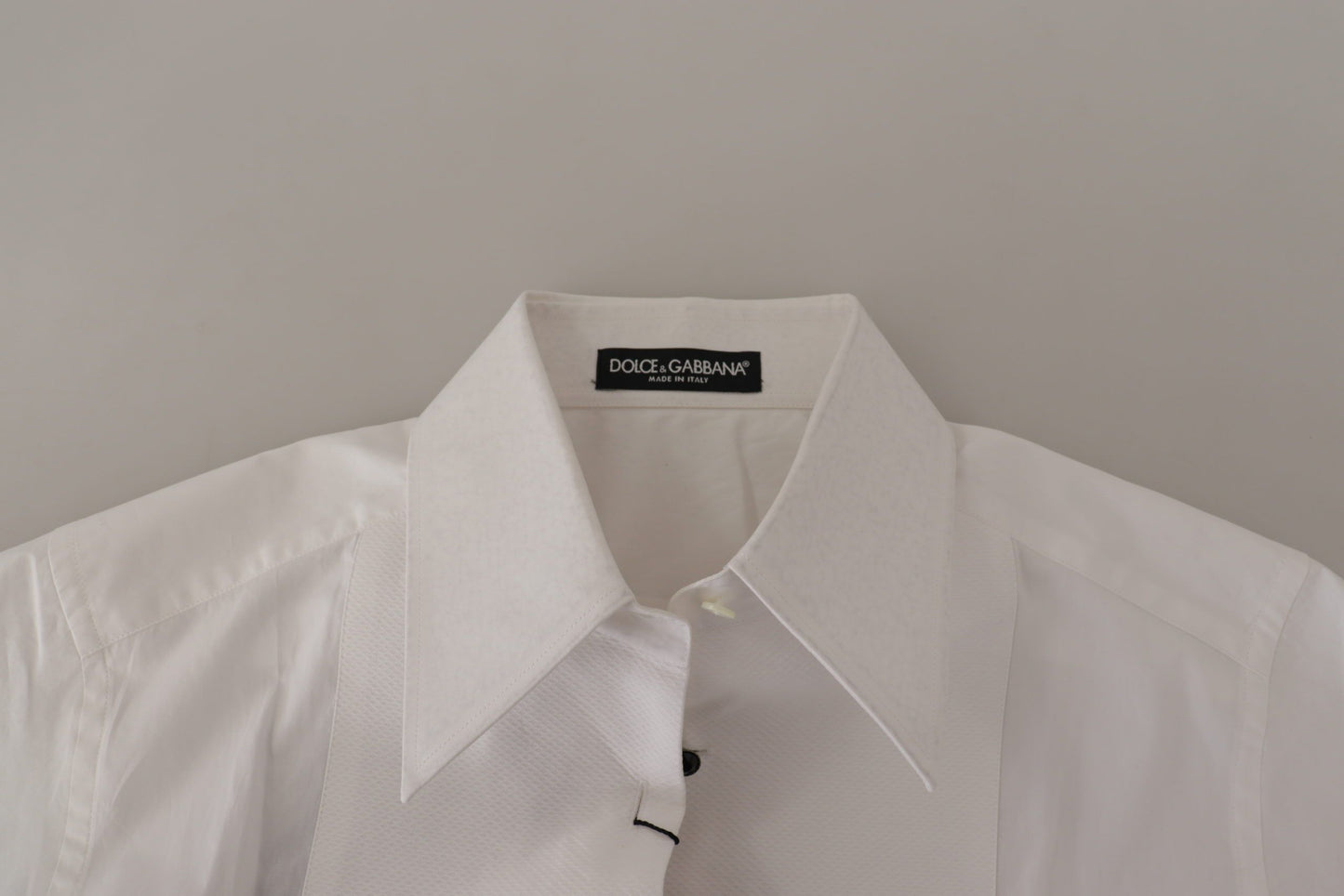 Camicetta formale con smolgugia senza maniche bianche Dolce & Gabbana