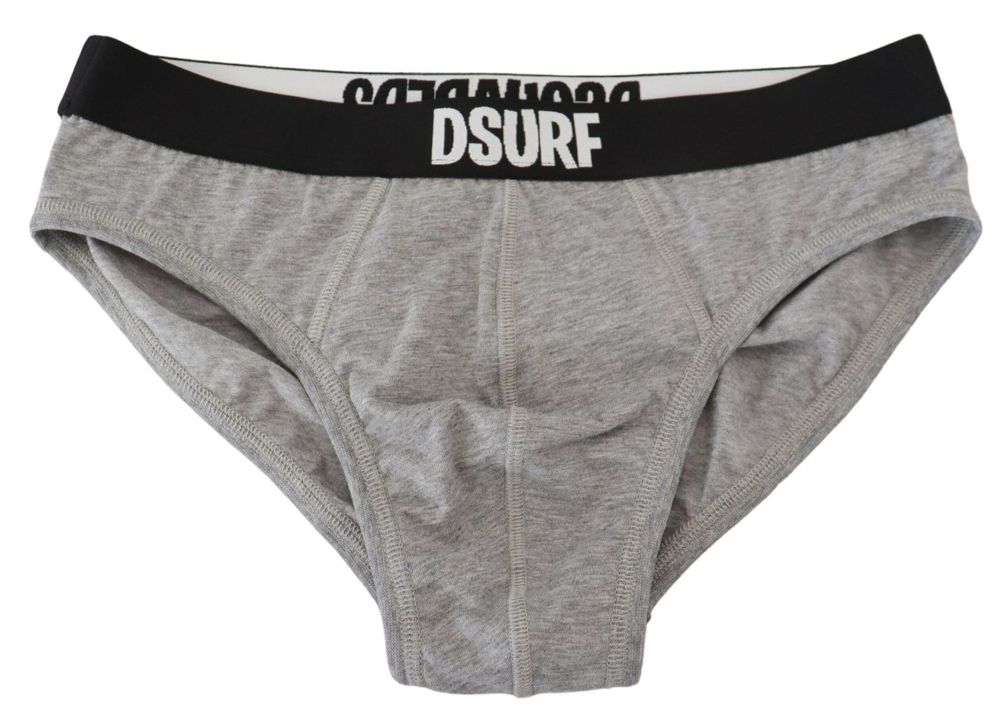 Dsquared² graues Dsurf -Logo Baumwolle Stretch Männer kurze Unterwäsche