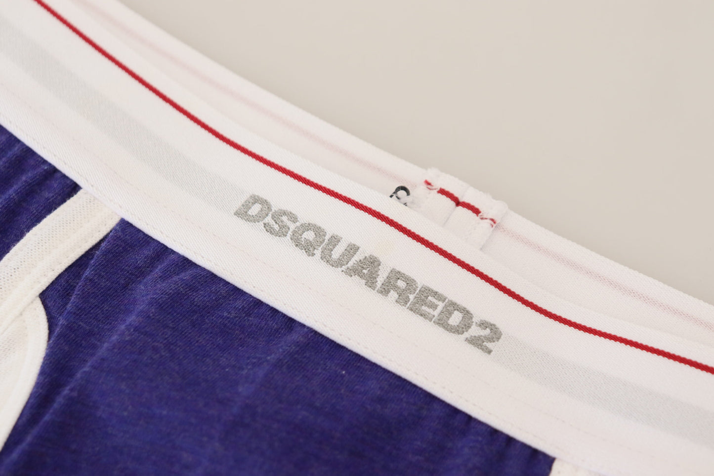 Dsquared² Blue White Logo Baumwolle Stretch Men Rumpf Unterwäsche