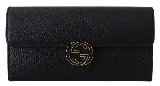 Gucci Black Icon Leder Brieftasche