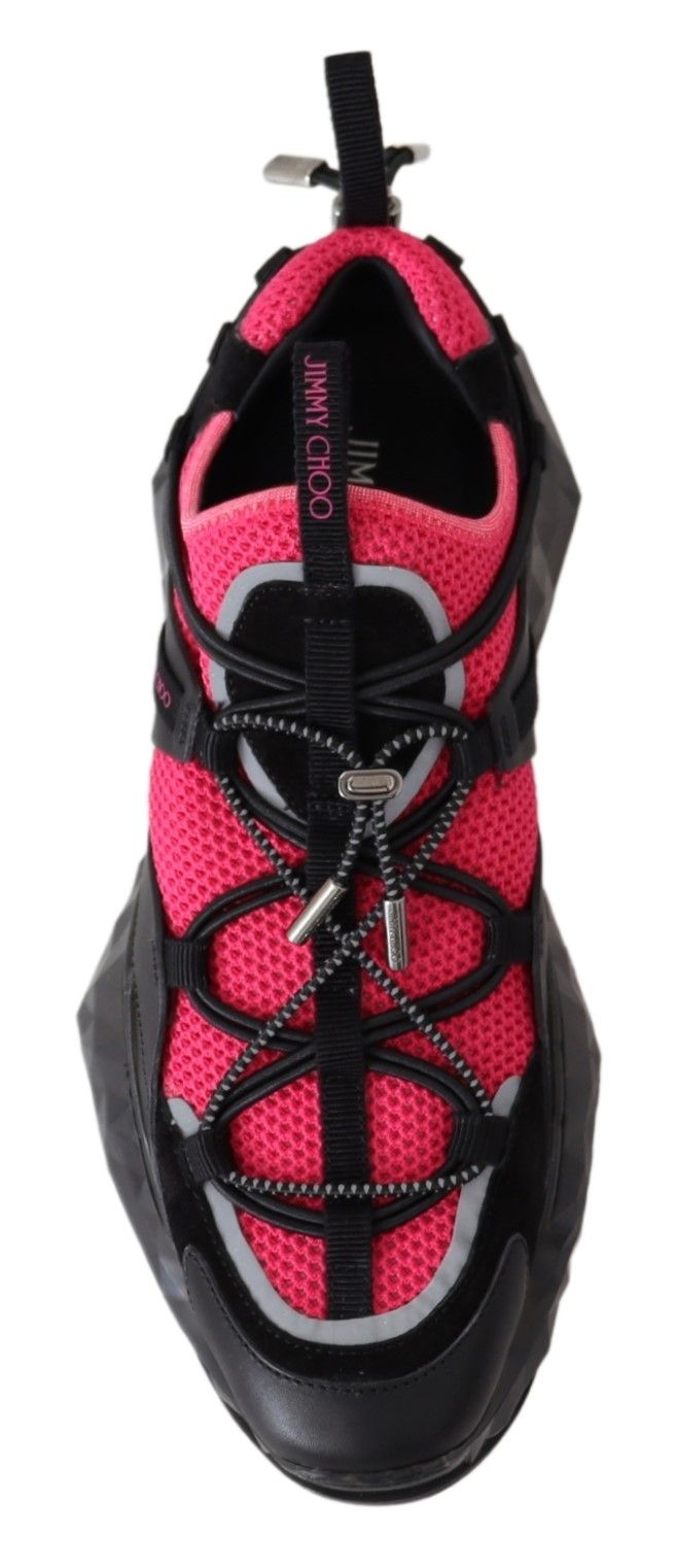 Sneaker rosa nera Jimmy Choo Diamond