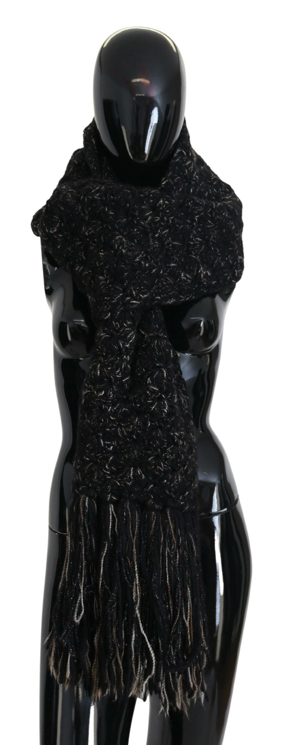 Dolce & Gabbana Black en laine en tricot enveloppant