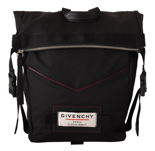 Givenchy Black Fabric Downtown Top Reißverschluss Rucksack