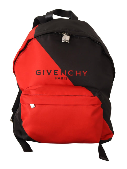 Givenchy Red & Black Nylon Urban Rucksack