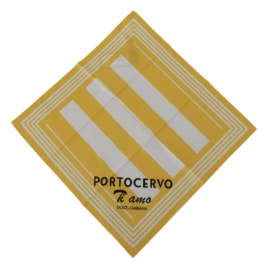 Dolce & Gabbana jaune PortoCervo Coton Scarf