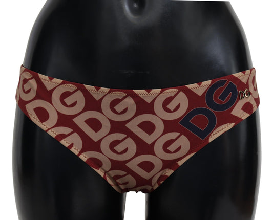 Dolce & Gabbana Multicolor DG Logo Impression de Bottomwear Bikini Bikini