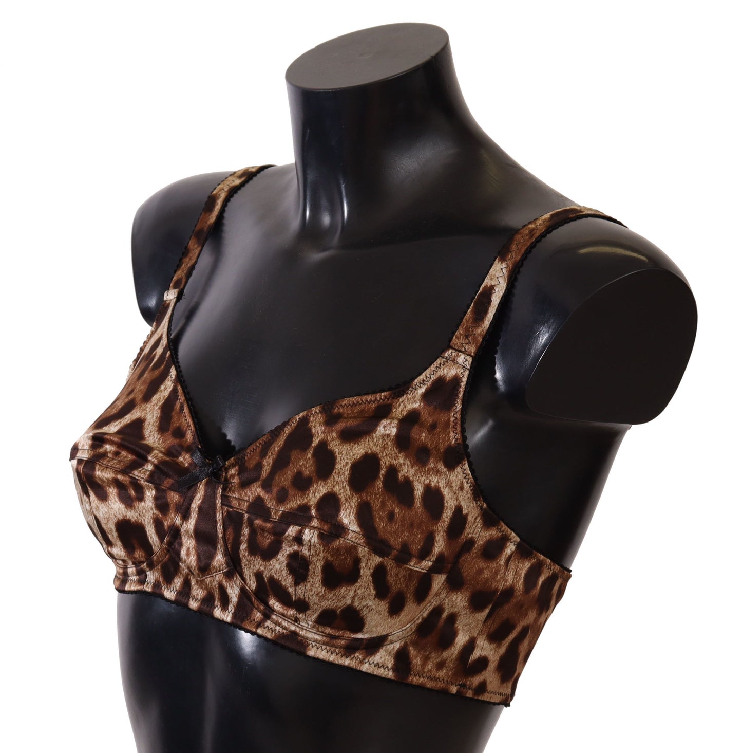 Dolce & Gabbana Brown Leopard Frauen BH Unterwäsche