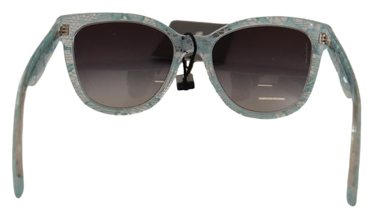 Dolce & Gabbana Blue Lace Crystal Acétate Butterfly DG4190 Sunglasses