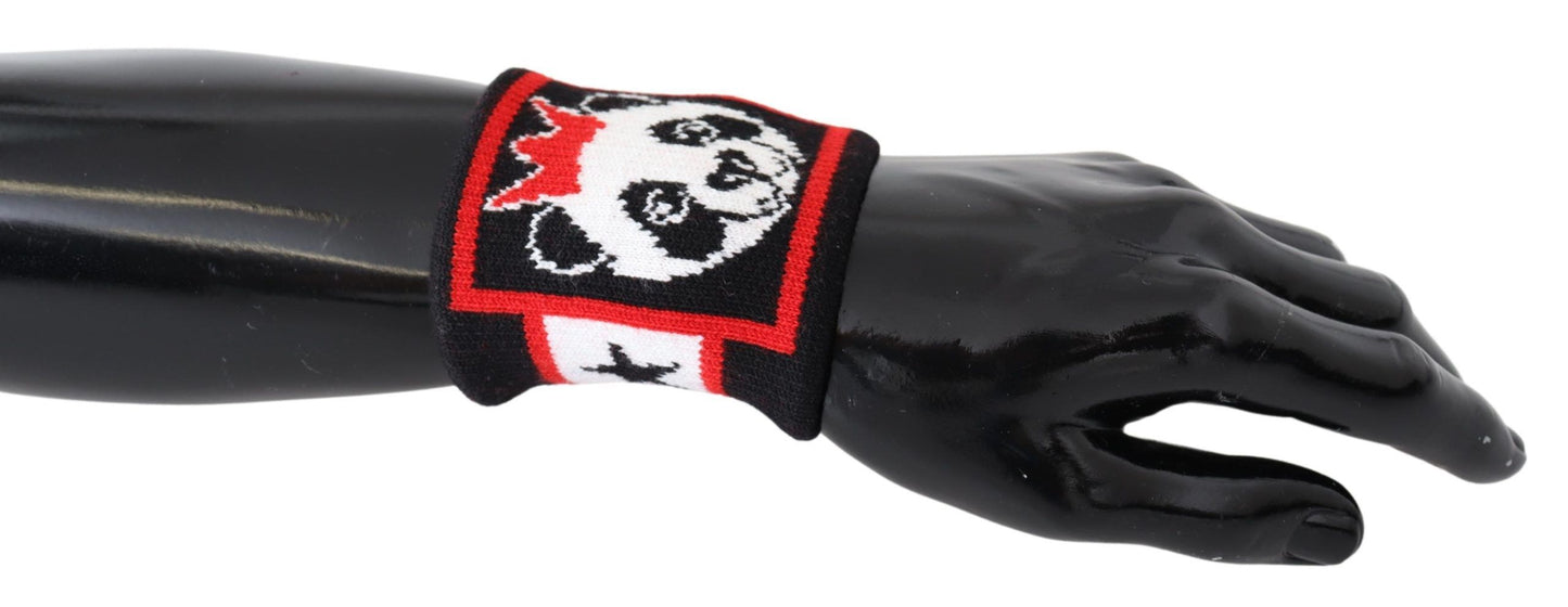 Dolce & Gabbana Multicolor Wool Knit Panda Men Dravone da braccia