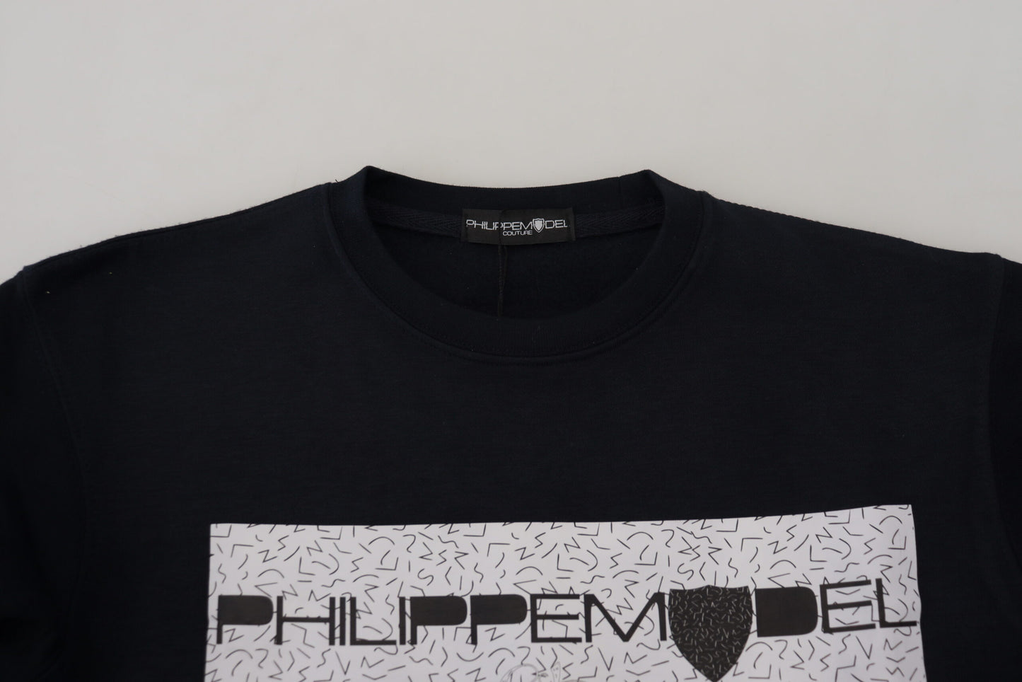 Philippe Model Black Imprimé à manches longues Pullor