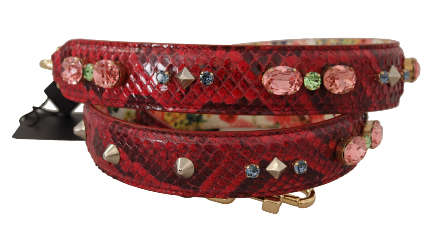 Dolce & Gabbana Red Crystals in pelle esotica Cristalli reversibili