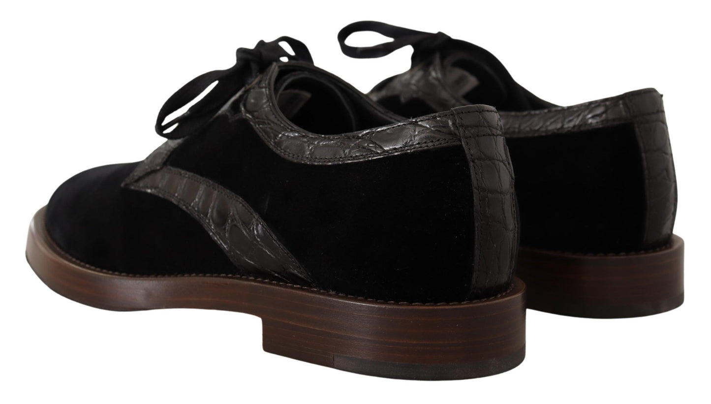 Scarpe in pelle esotica di Dolce & Gabbana Black Velvet