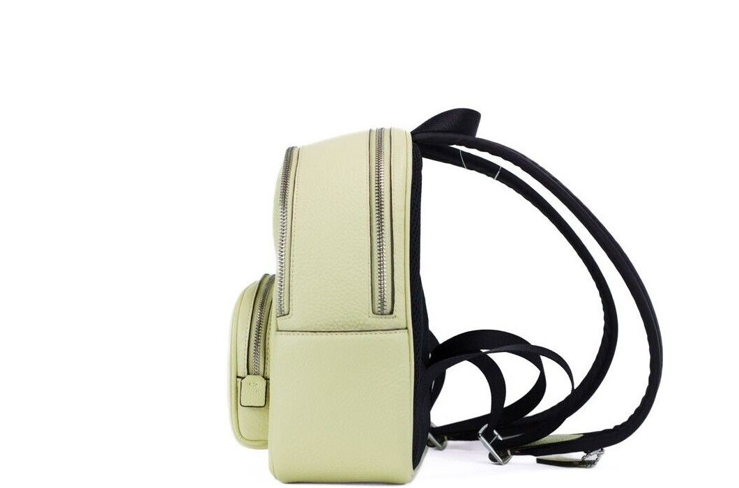 Coach mini cour Pale Lime Lime Pebd Leather Backpack Sac à dos