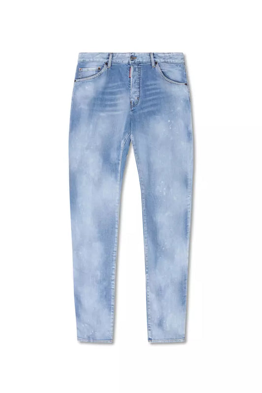 Jeans di cotone azzurro dsquared²