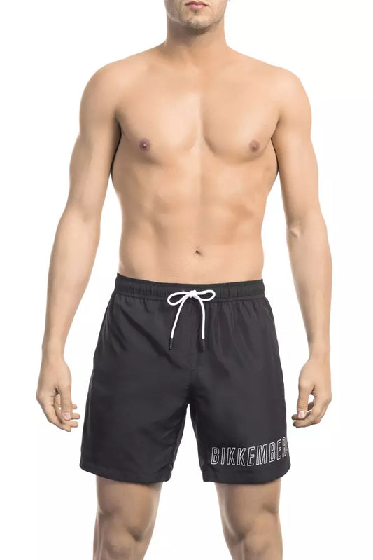 Bikkembergs Black Polyester Swimwear