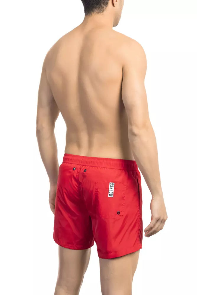 Bikkembergs Red Polyamide Swimwear