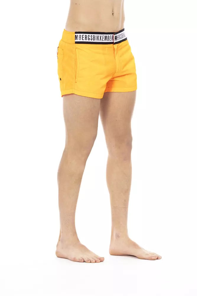 Bikkembergs Orange Polyamide Swimwear
