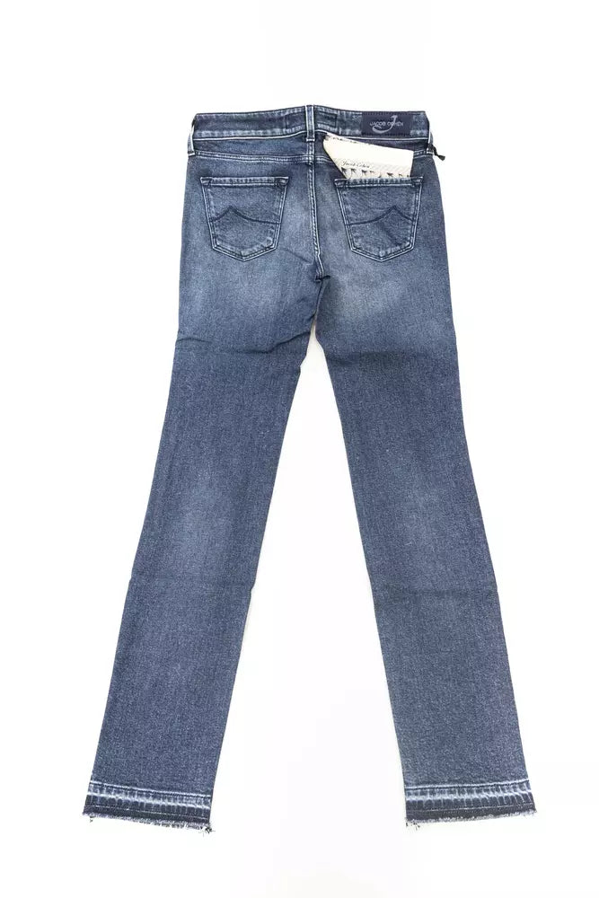 Jacob Cohen Blue Cotton Jeans & Pant