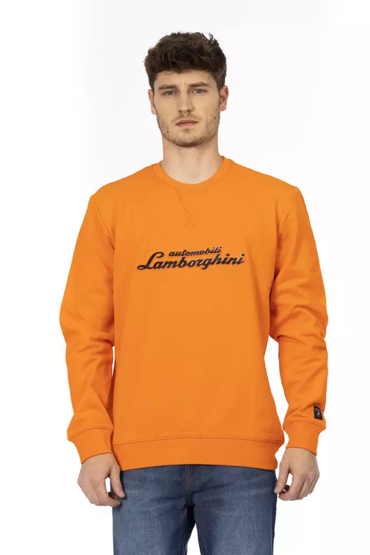 Automobili Lamborghini Orange Baumwollpullover