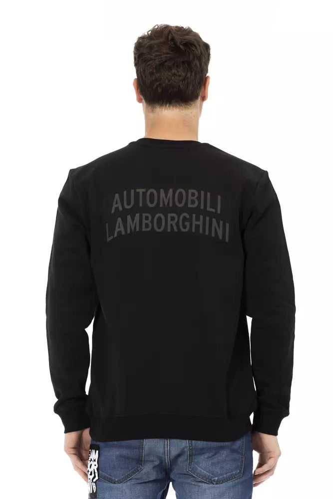 Automobili Lamborghini schwarzer Baumwollpullover