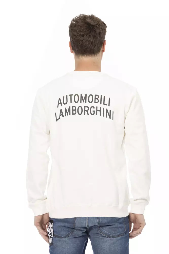 Automobili Lamborghini White Cotton Pull