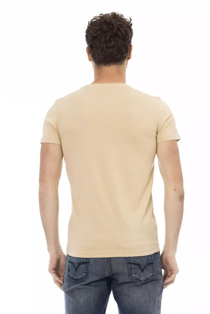 T-shirt di cotone beige