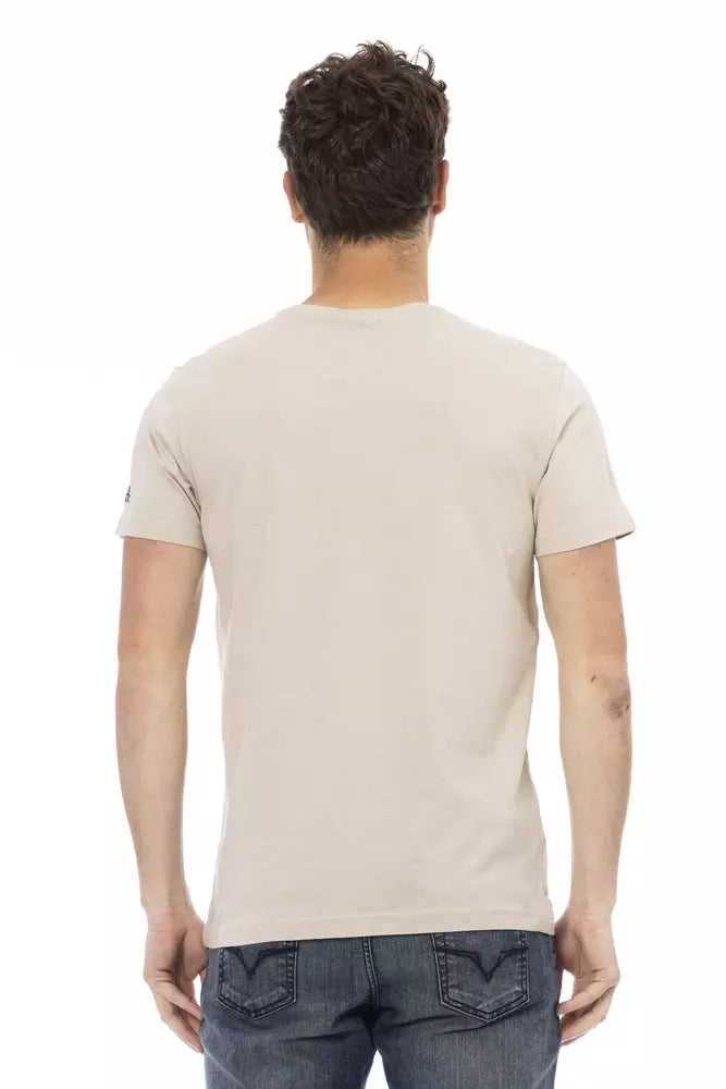 T-shirt di cotone beige