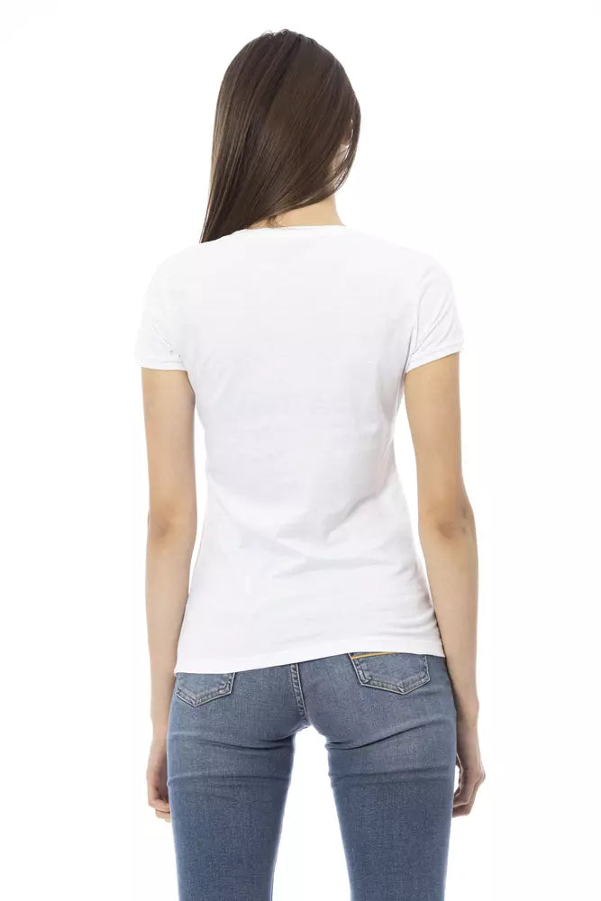 Trussardi Action Tops en coton blanc et t-shirt