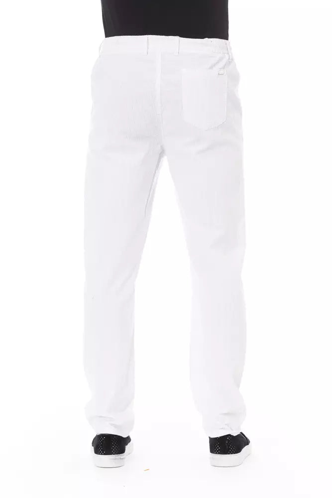 Baldinini Trend Jeans e Pant in cotone bianco